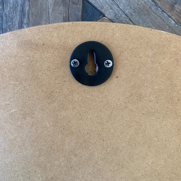 Round Reclaimed Wood Mirror | Circular | 17.8" Dia - Picture 12 of 12